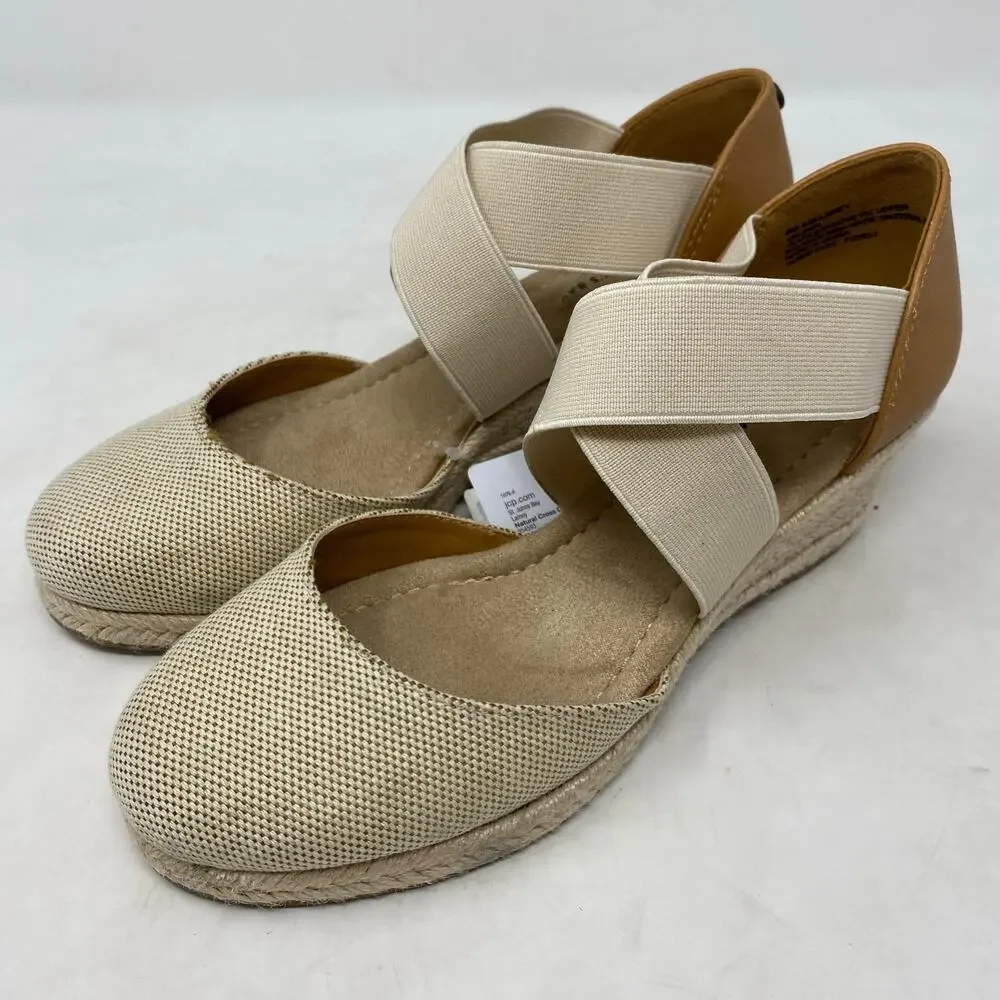 St. John's Bay Lainey Wedge Sandals Womens Size 6